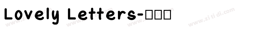 Lovely Letters字体转换